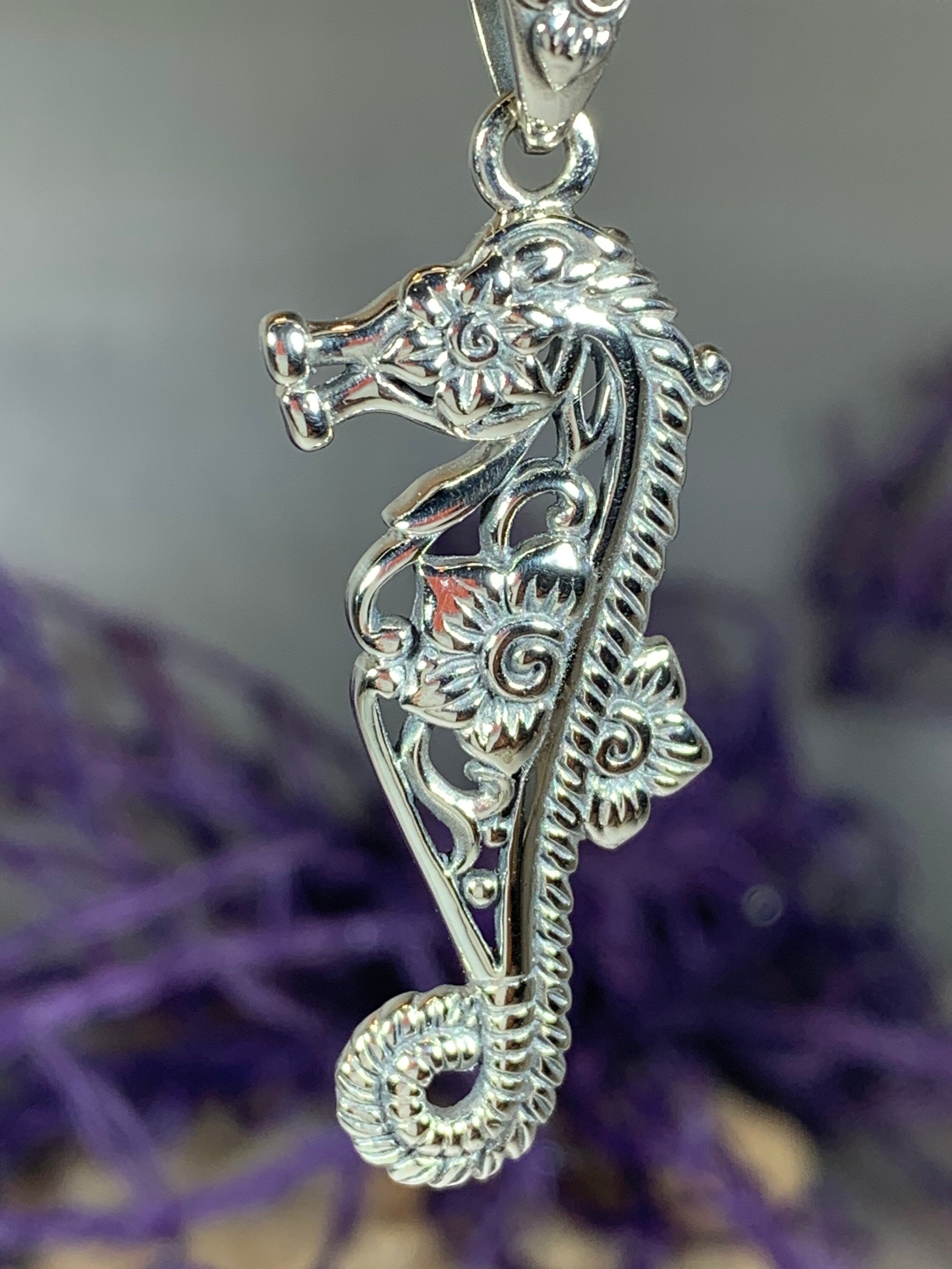 Seahorse Necklace, Celtic Jewelry, Irish Jewelry, Sea