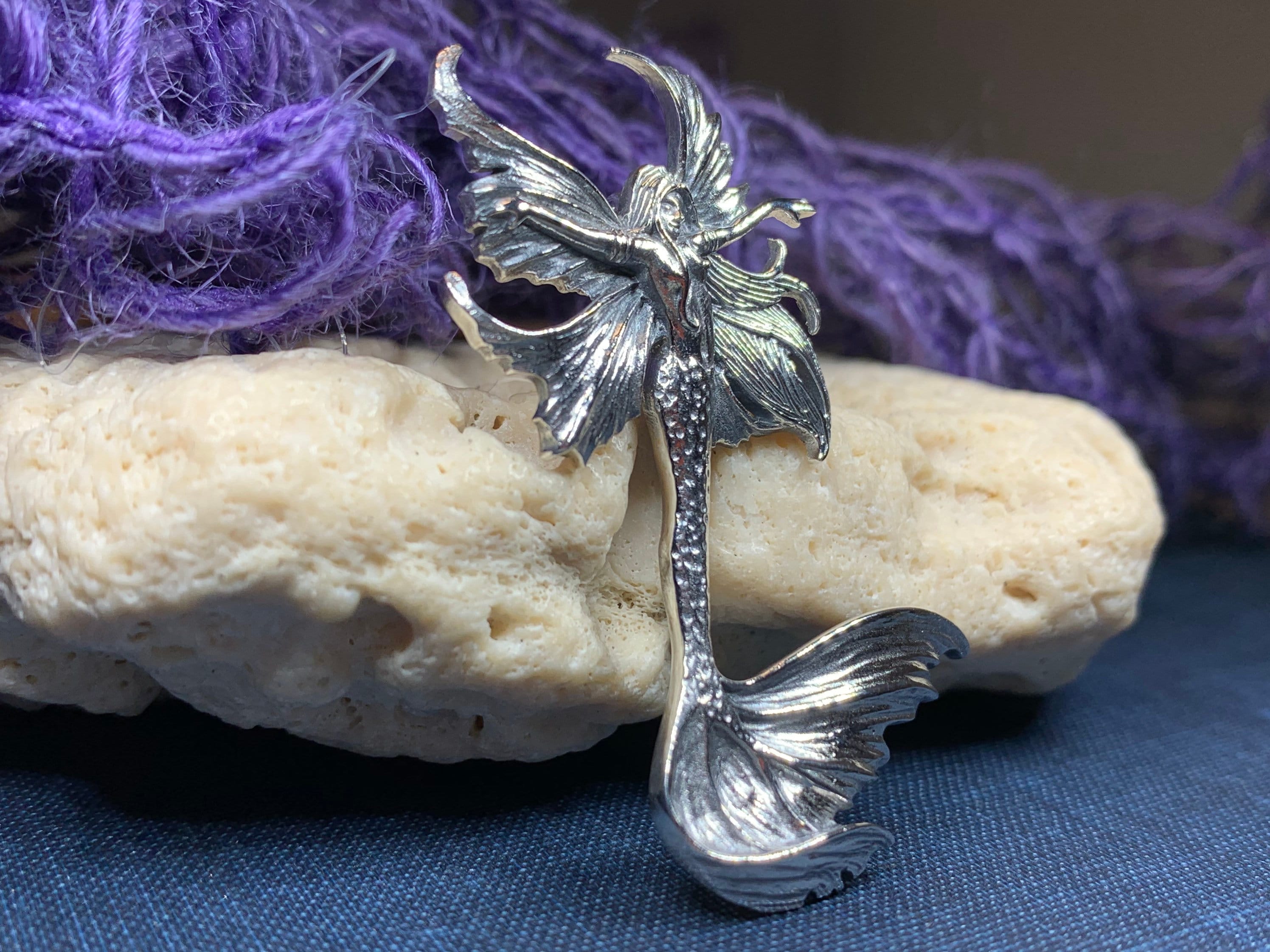 Mermaid Necklace, Ocean Jewelry, Beach Jewelry, Anniversary Gift, Sea