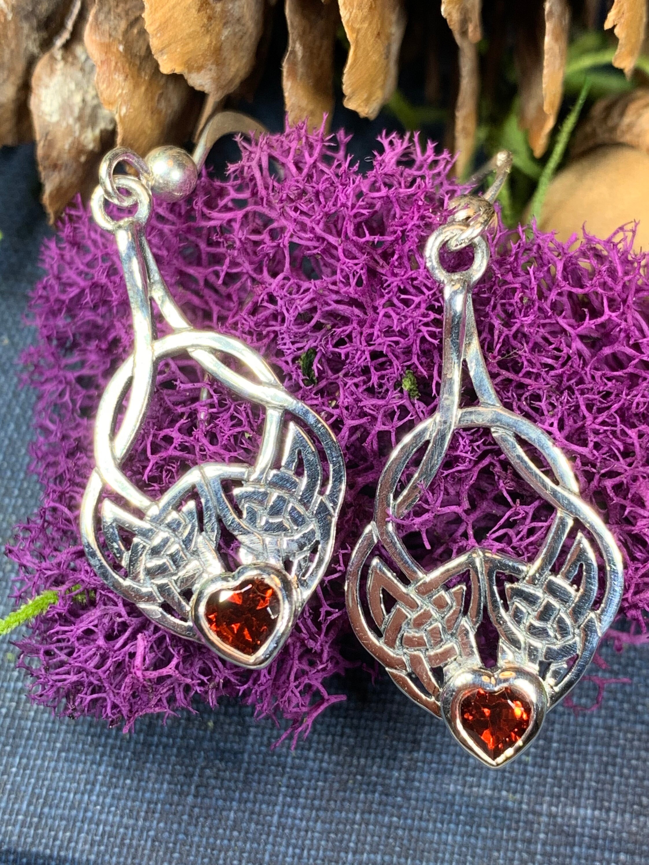 Celtic Knot Earrings Anniversary Gift Irish Jewelry Wiccan Etsy