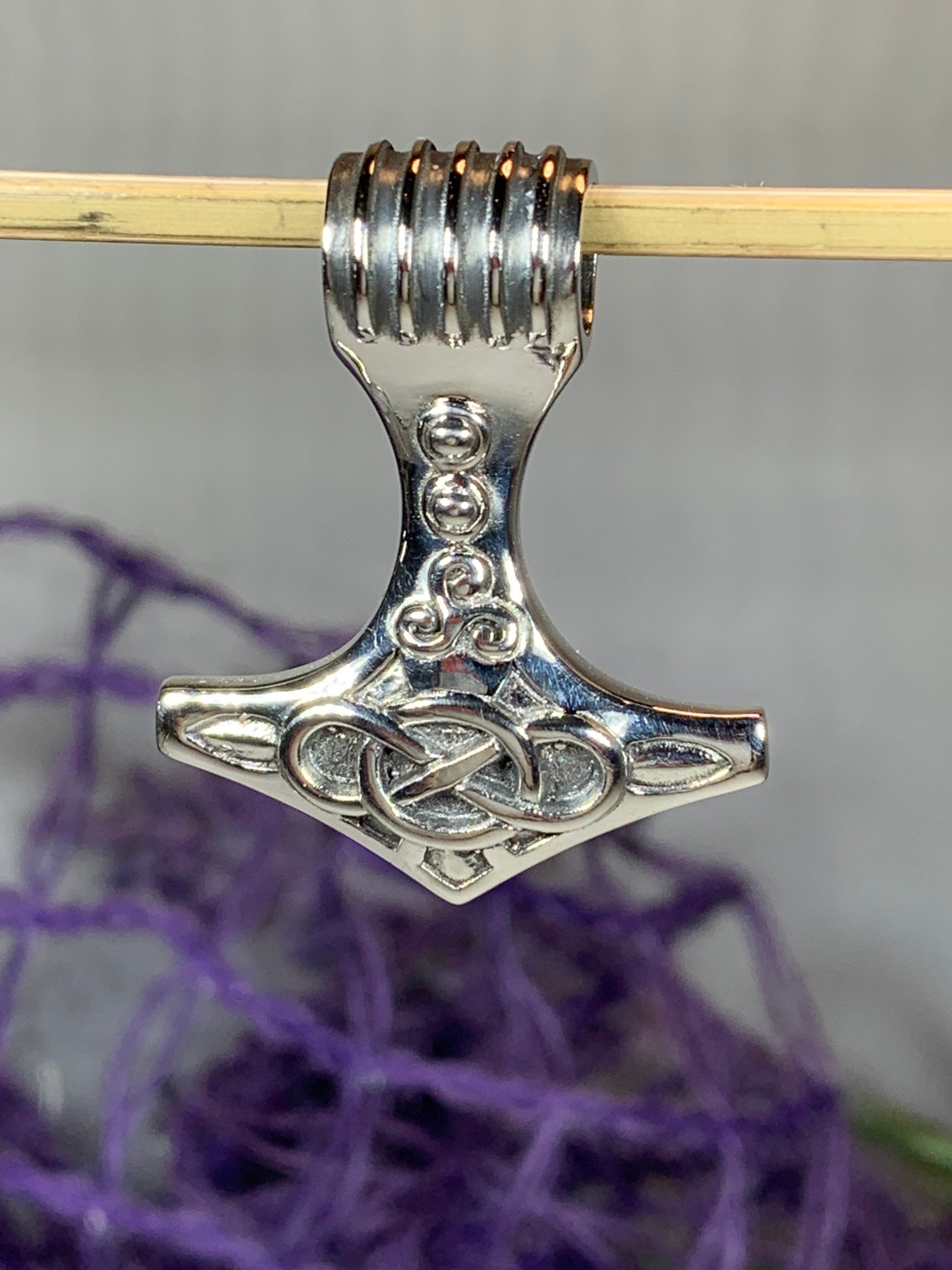 Thor's Hammer Necklace, Norse Necklace, Viking Jewelry, Hammer Pendant