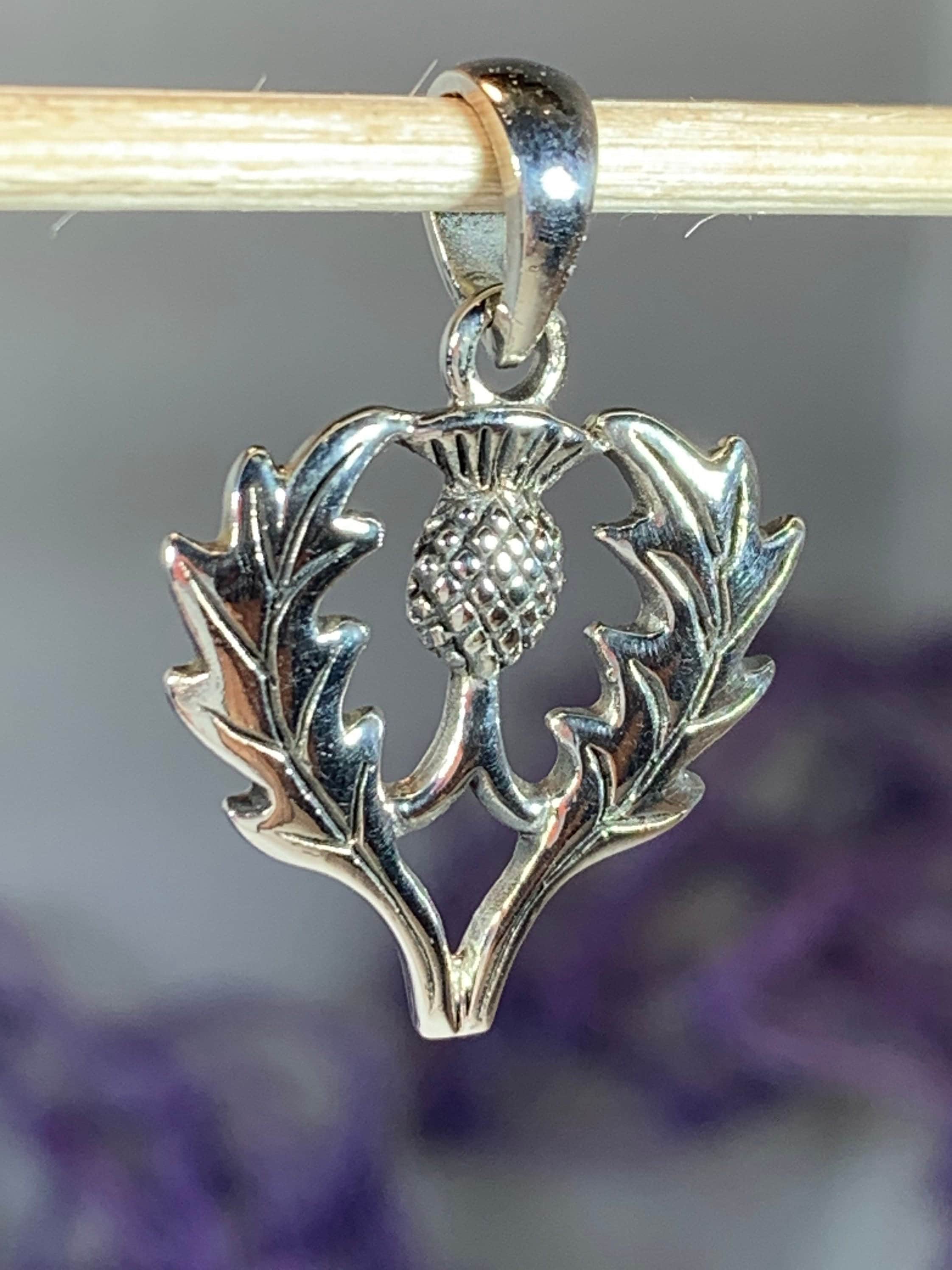 Thistle Necklace Celtic Jewelry Scotland Jewelry Celtic Etsy