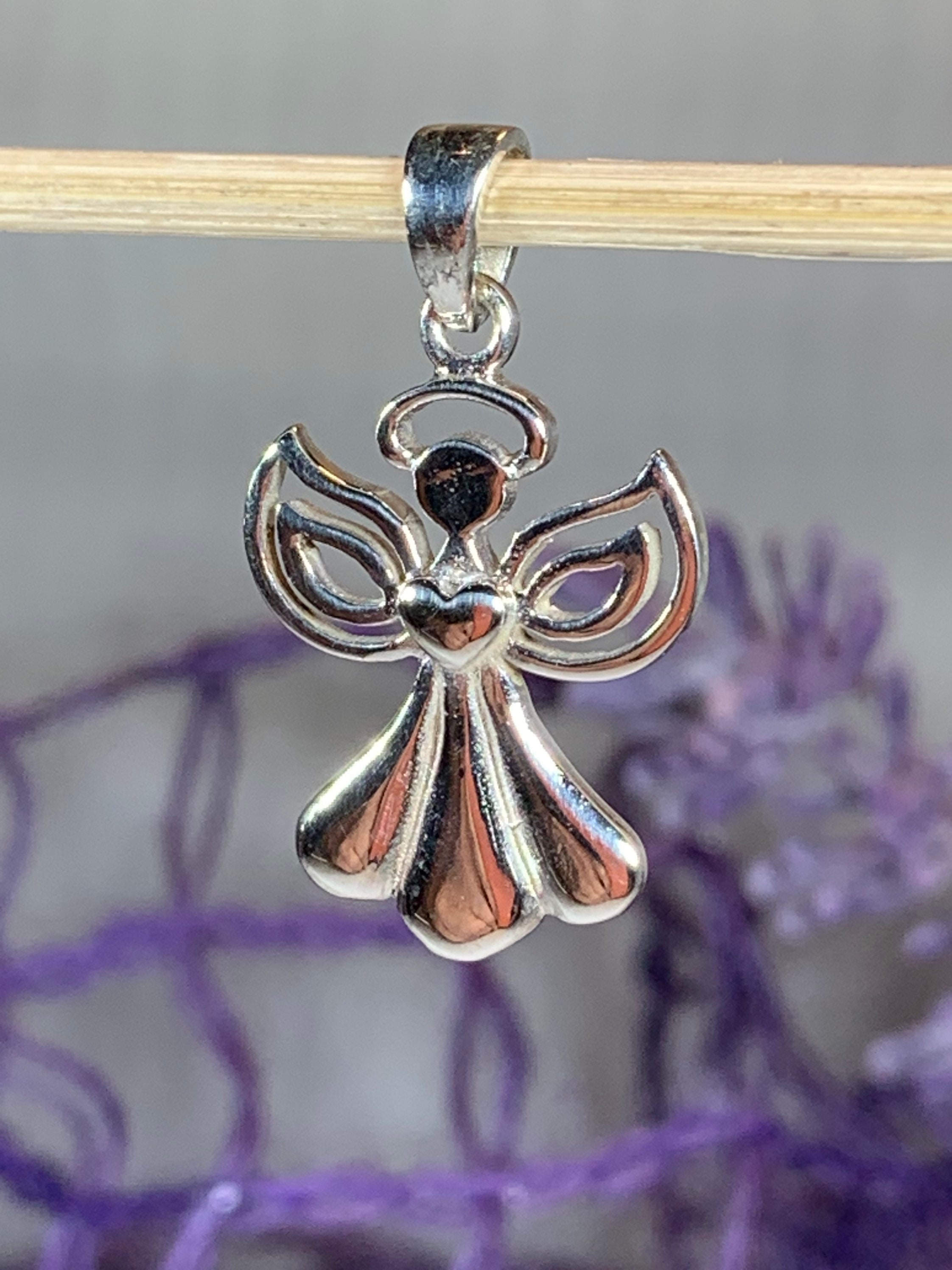 Celtic Angel Necklace, Celtic Jewelry, Irish Jewelry, Angel Pendant, Spiritual Jewelry, Memorial