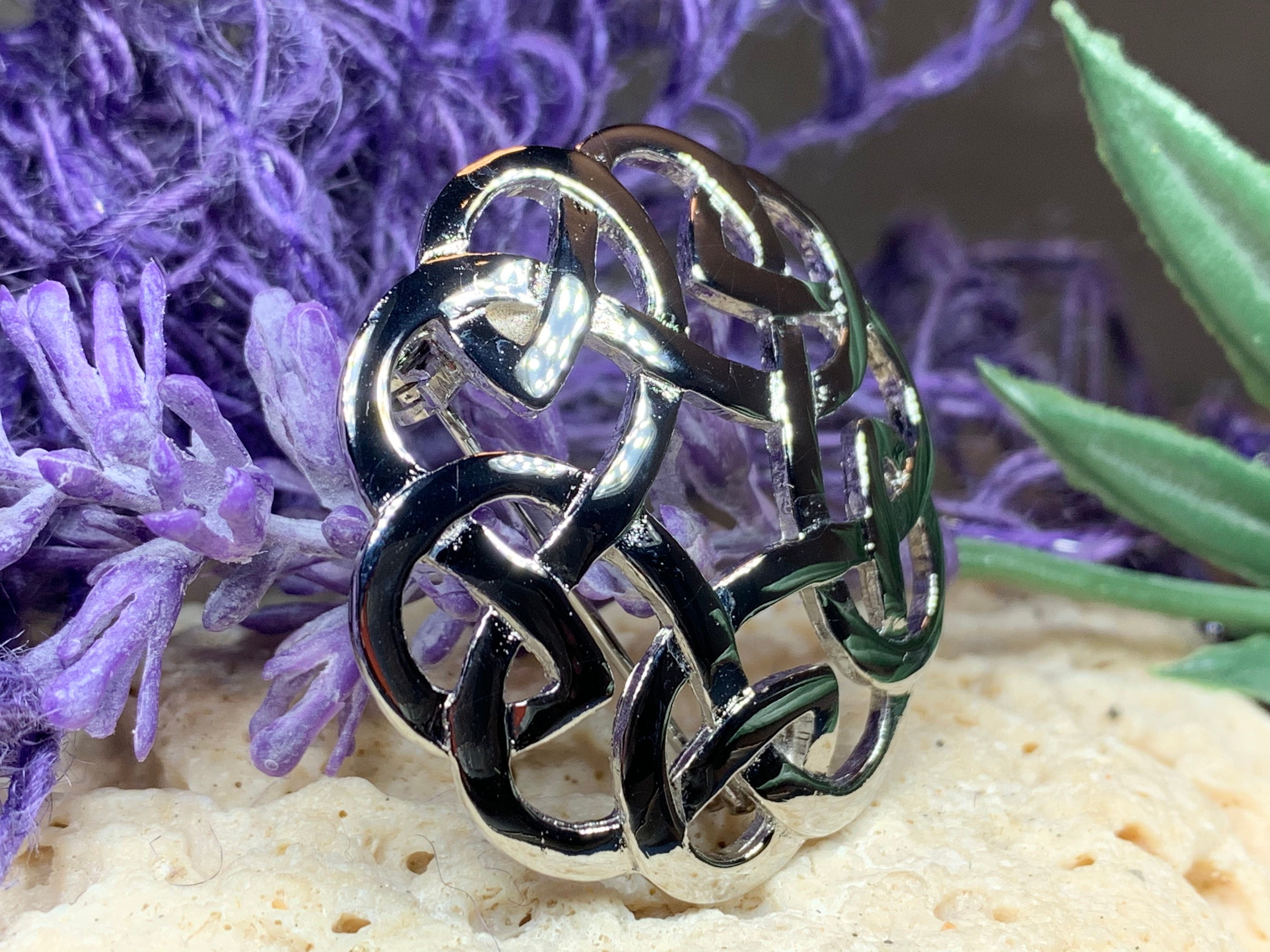 Celtic Knot Brooch, Celtic Pin, Irish Jewelry, Scotland Jewelry, Wiccan