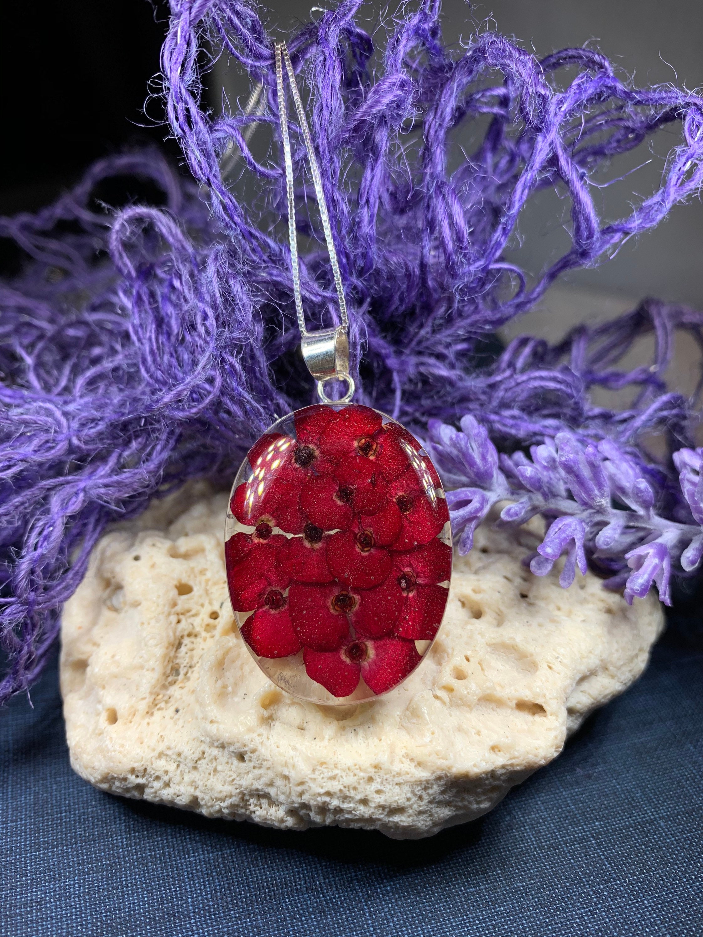 Poppy Necklace, Celtic Jewelry, Flower Jewelry, August Birthday Flower