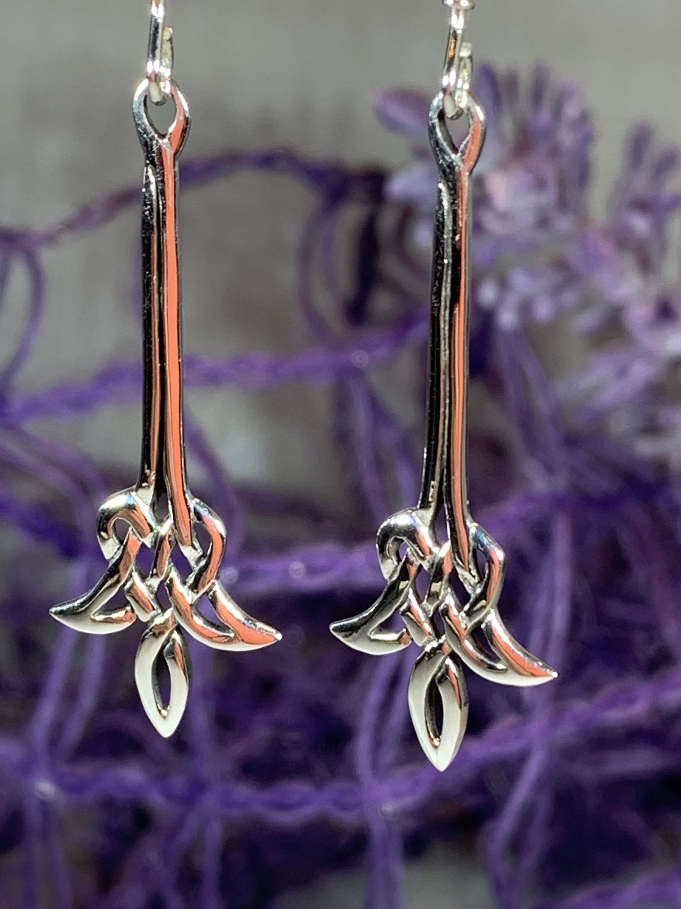Celtic Flame Earrings, Celtic Jewelry, Irish Jewelry, Scotland Jewelry