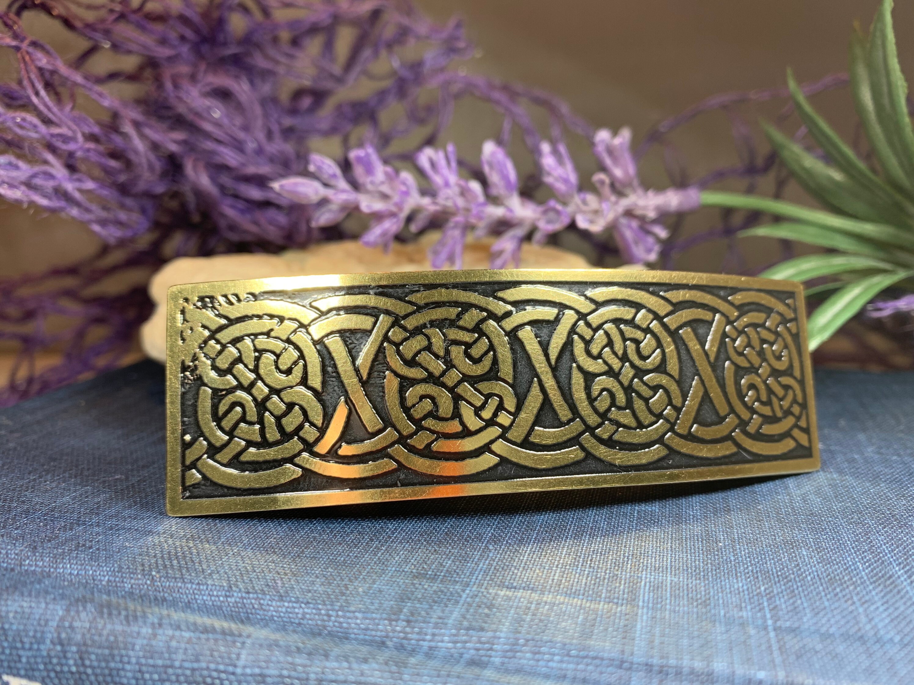 Celtic Knot Hair Clip, Celtic Barrette, Irish Jewelry, Celtic Hair