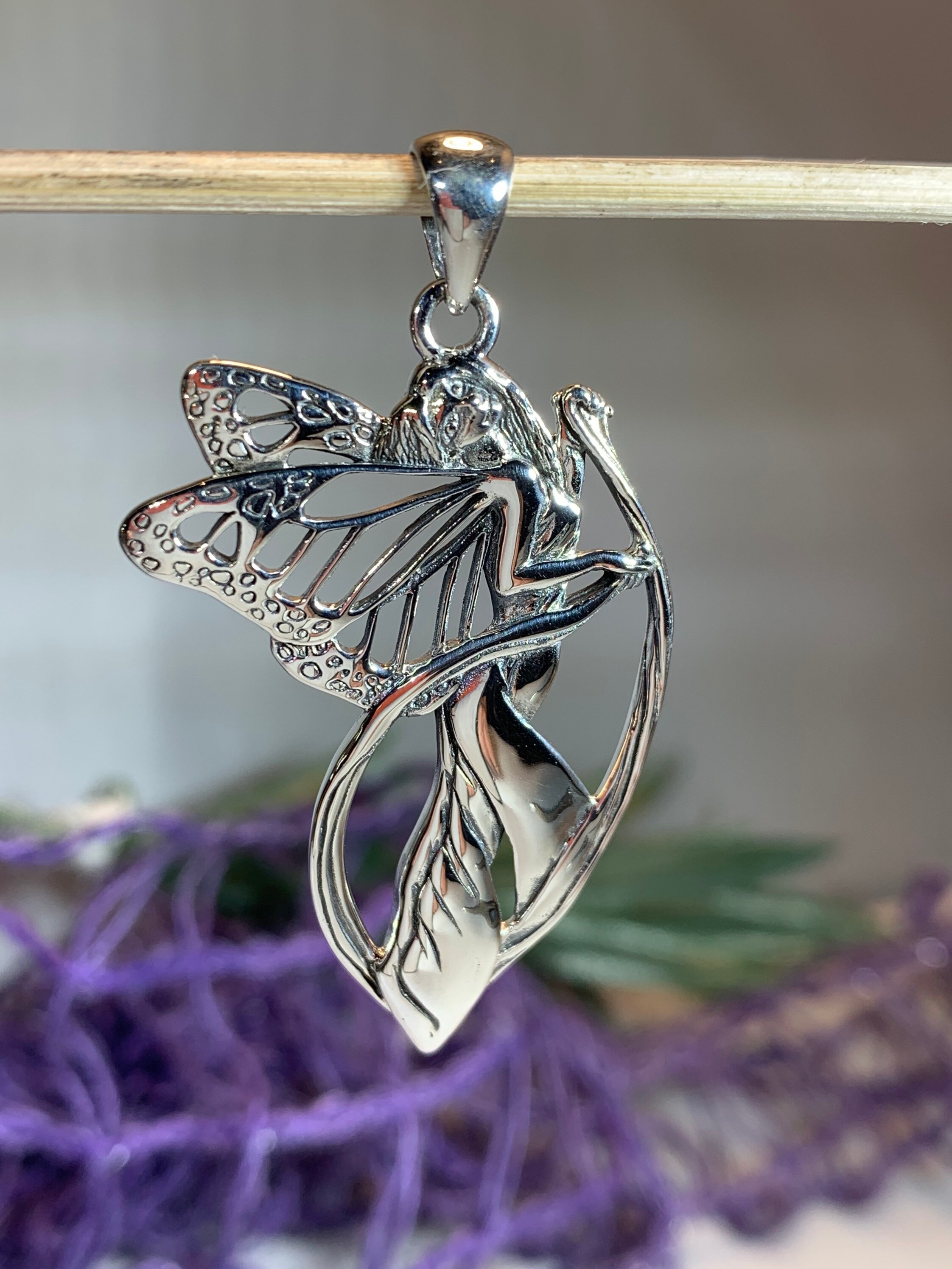 Fairy Necklace, Celtic Jewelry, Butterfly Jewelry, Wiccan Jewelry