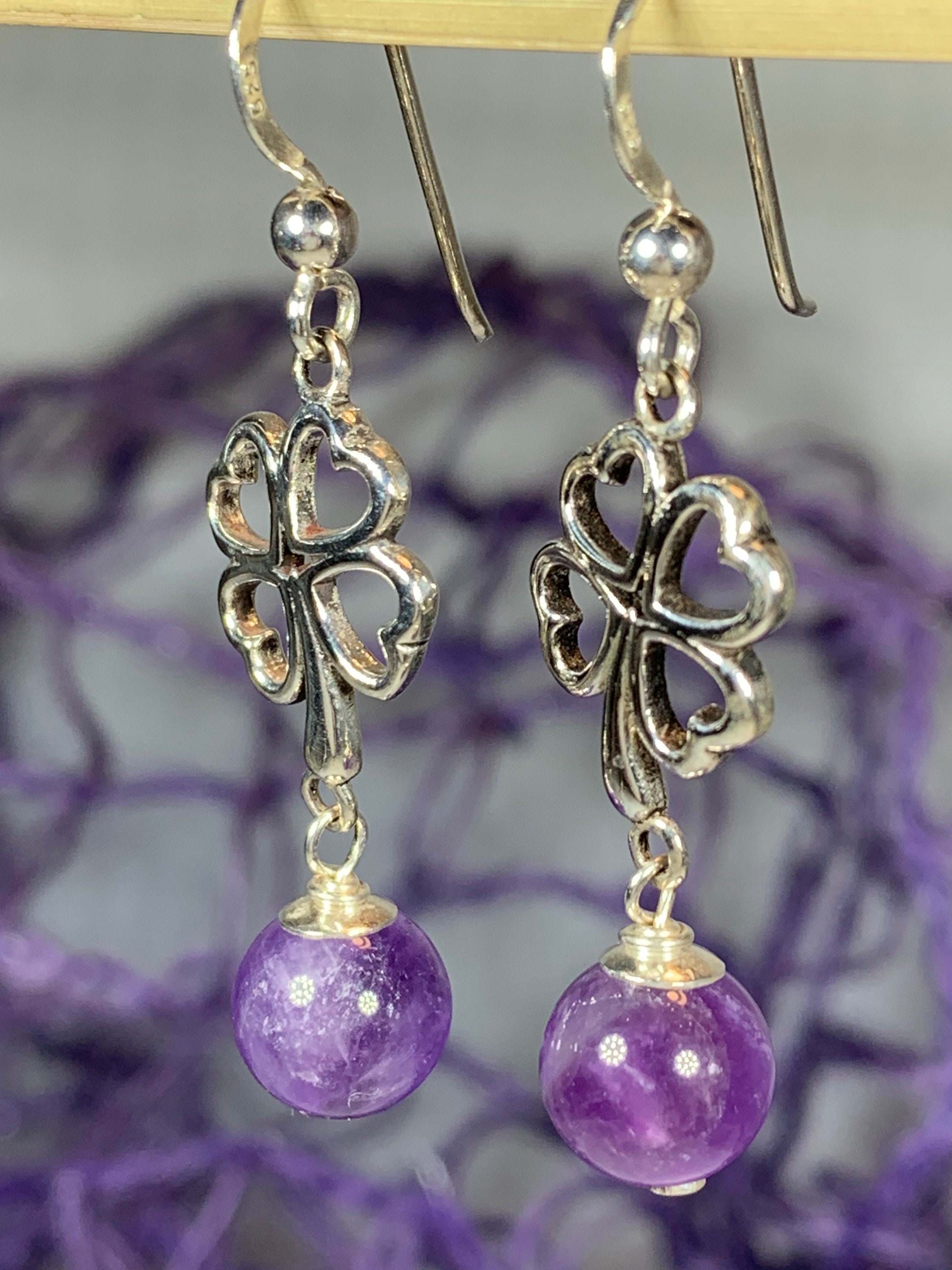 Shamrock Earrings, Irish Jewelry, Celtic Jewelry, Clover Jewelry