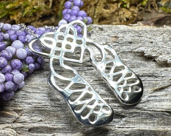 Irish Dance Shoes Necklace Ghillies Necklace Celtic Jewelry