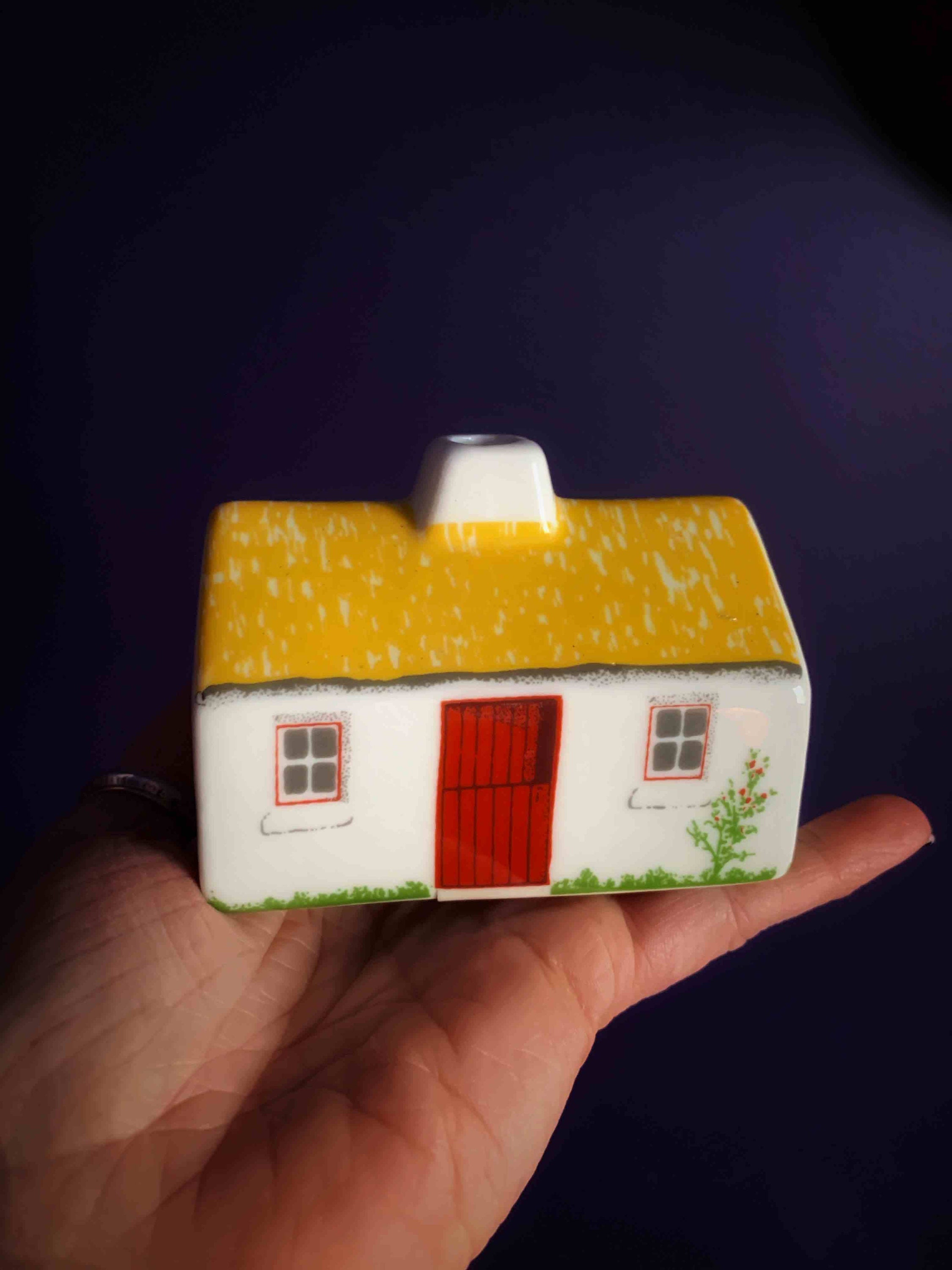 Irish Cottage Incense Burner, Irish Gift, Irish Turf, Peat Burner, Turf