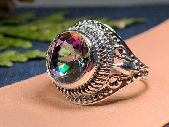 Celtic Mystic Topaz Ring Celtic Jewelry Irish Jewelry Celtic