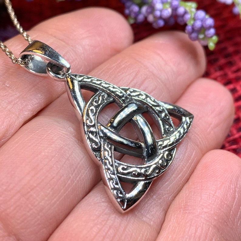 Trinity Knot Necklace Celtic Jewelry Irish Jewelry Ireland Etsy