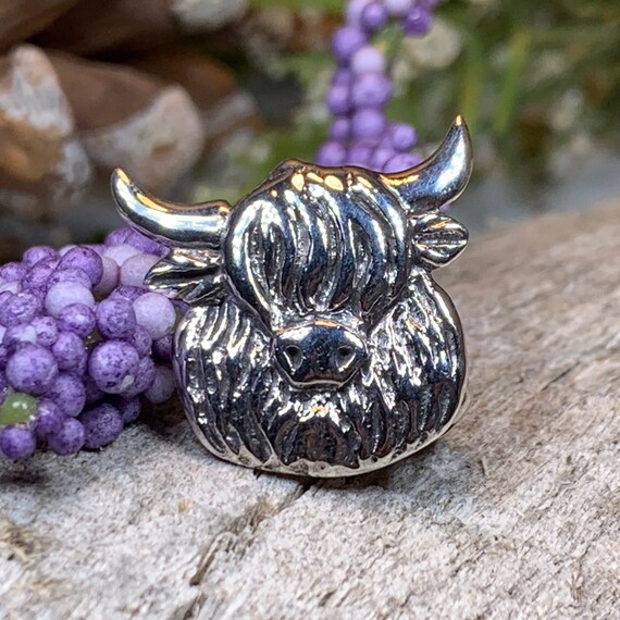 Highland cow brooch clearance