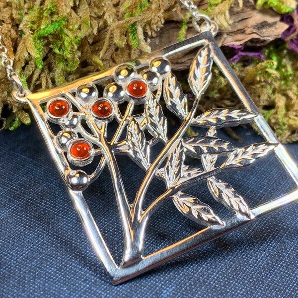 Tree of Life Necklace, Celtic Jewelry, Rowan Tree Pendant, Scotland Jewelry, Nature Jewelry, Tree Jewelry, Wiccan Jewelry, Pagan Jewelry