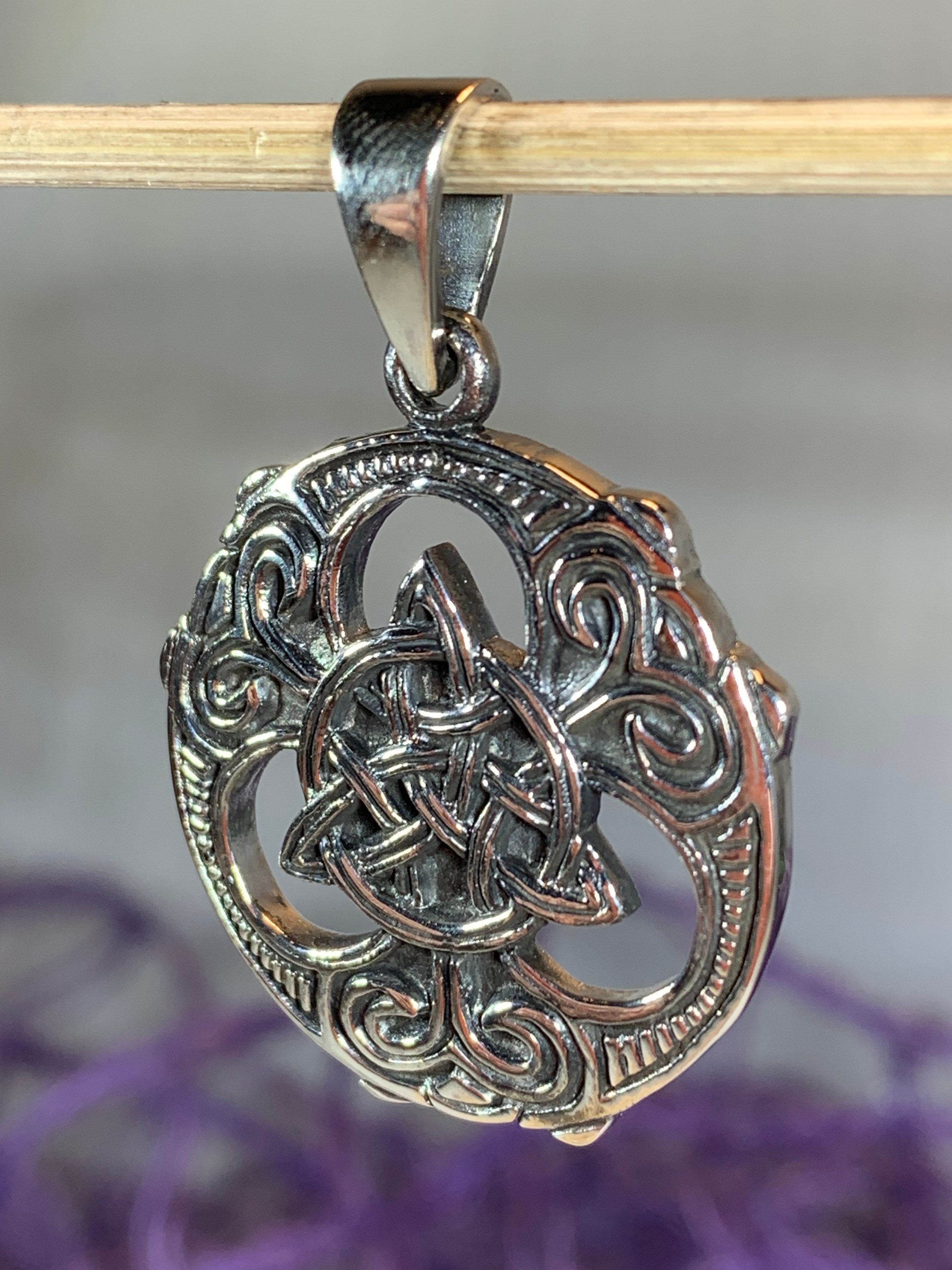 Viking Trinity Knot Necklace, Celtic Jewelry, Norse Jewelry, Pagan ...