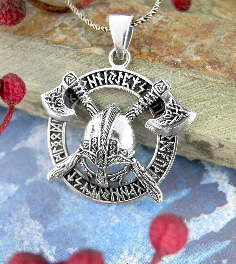Viking Necklace, Warrior Jewelry, Norse Jewelry, Pagan Jewelry, Viking Pendant, Celtic Knot