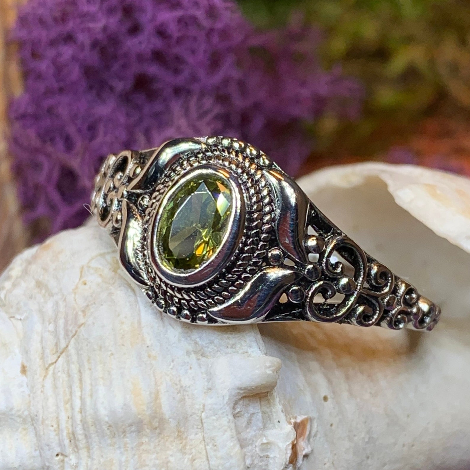 Celtic Knot Ring Celtic Ring Irish Jewelry Amethyst Ring - Etsy