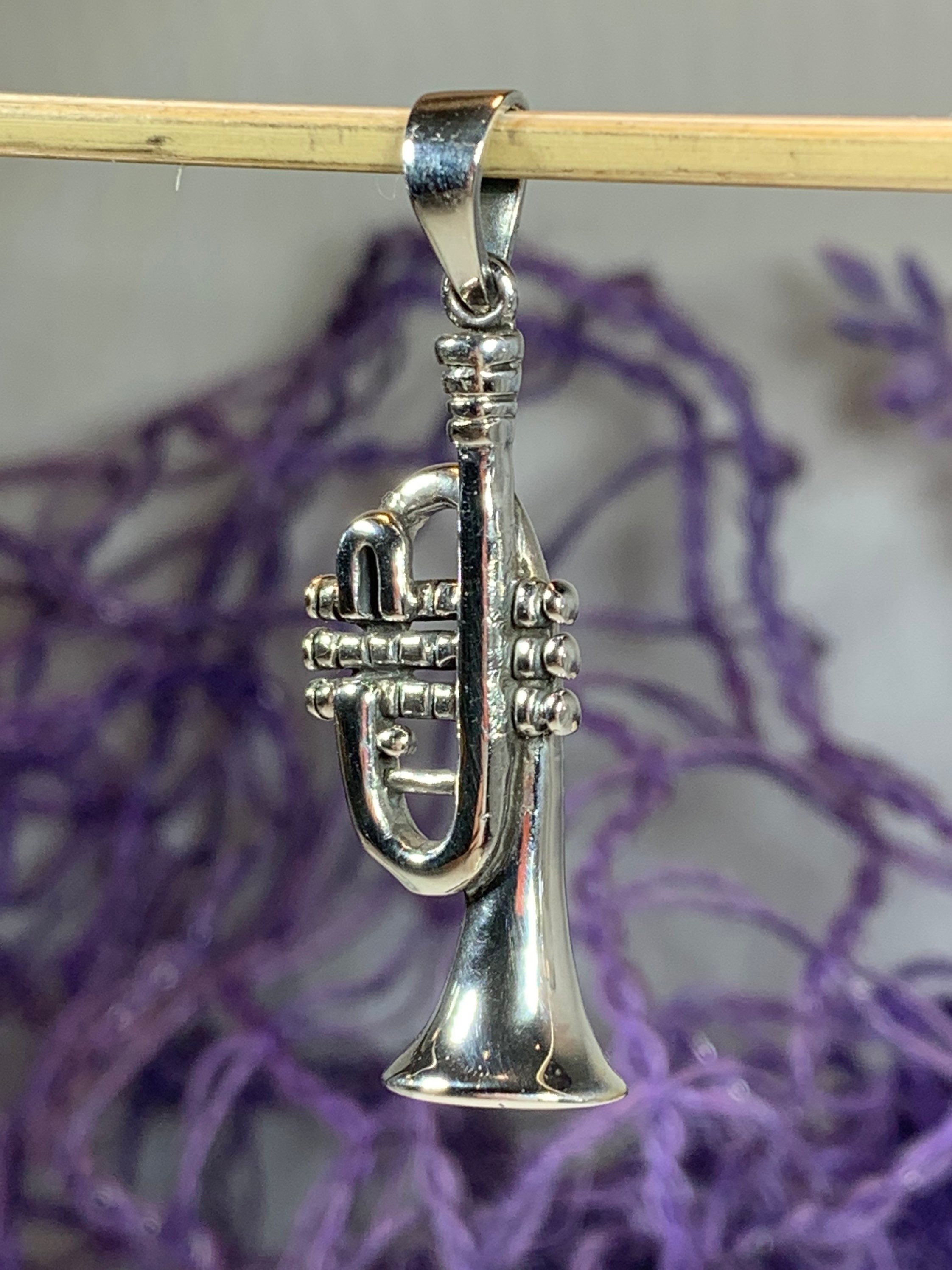 Tromb Cornet Brooch, Mini Unique Gold Plating Musical Instrument Gift
