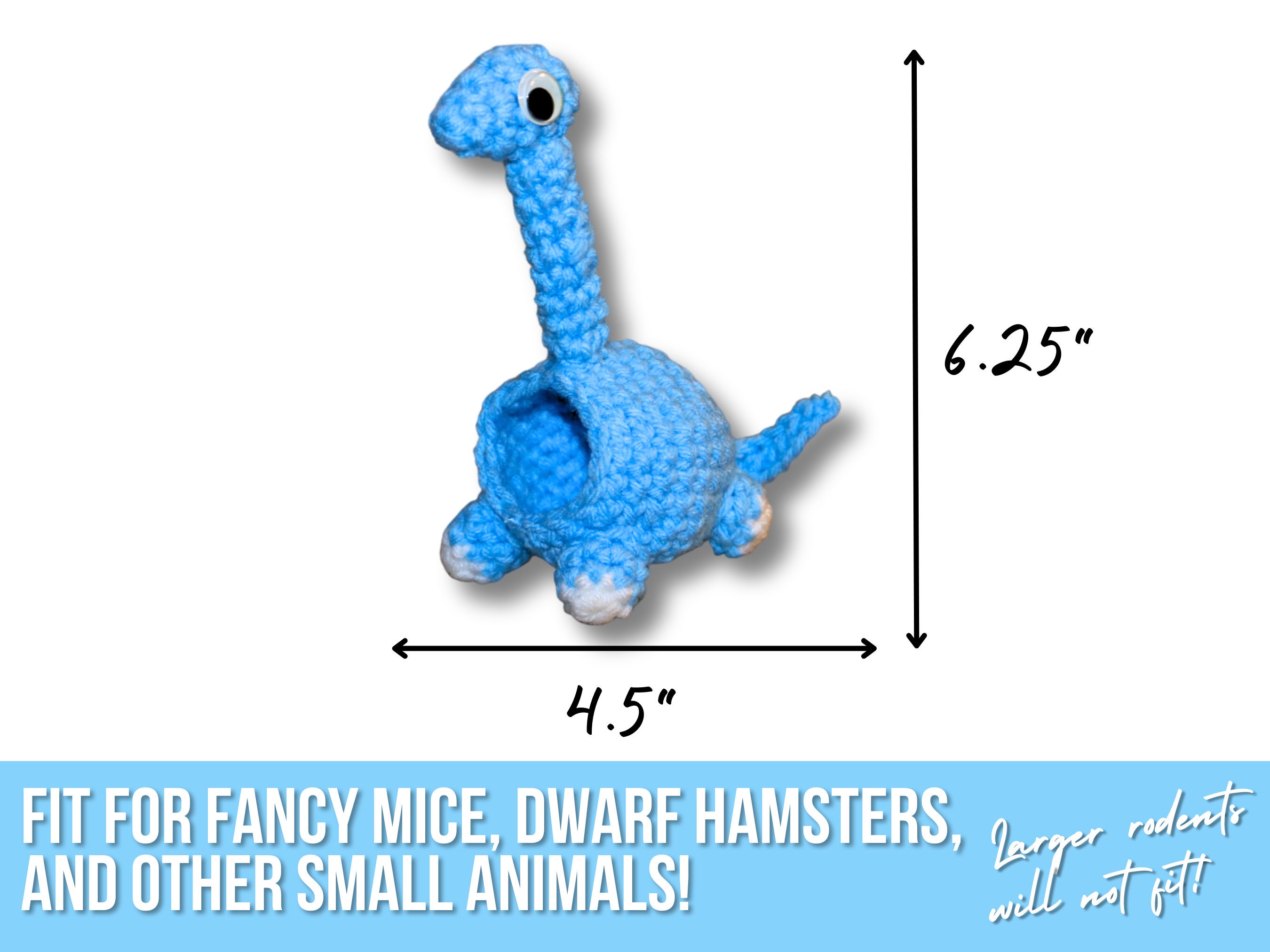 Jurassic Joy Hidey House: Colorful Crochet Dinosaur Small Animal