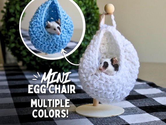 Egg Chair Toy For Pet Mouse and Small Animal Hammock For Pet Mouse Cage Accessory for Mouse Hanging Toy for Mouse Cage Toy for Fancy Mouse