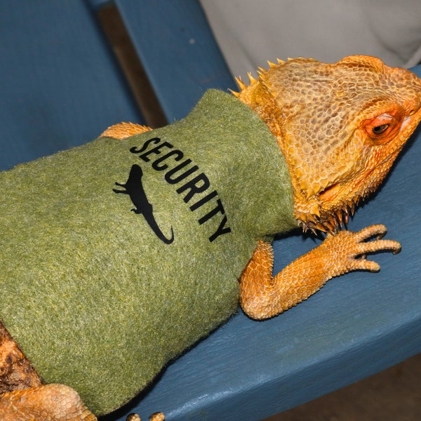 Security Animal Shirt For Bearded Dragon Funny Shirt For Bearded Dragon Clothing Funny Saying Lizard Shirt For Pet Bearded Dragon Security