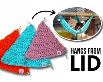 Mouse Hanging Hammock For Small Animals Cage Hammock For Multiple Mice Hanging Toys for Mice Cage Accessories for Hamsters Owner Gift