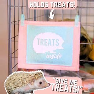 Custom Hedgehog Cage Treat Holder For Pets Treat Dispenser For Cage, Hedgehog Bonding Treat Toy For Pygmy Hedgehog Toys and Boredom Breakers
