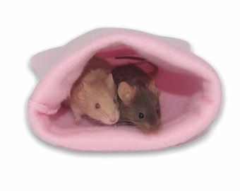 Fleece Snuggle Sack for Hamsters and Mice Toys for Sleeping Fleece Hammock For Mouse Cuddle Sack For Hamsters Soft Hamster Bed For Pets