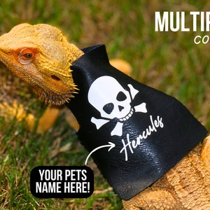 Leather Jacket for Bearded Dragon Clothing for Bearded Dragon Accessories, Pet Leather Jacket, Biker Jacket Custom Leather Jacket For Lizard