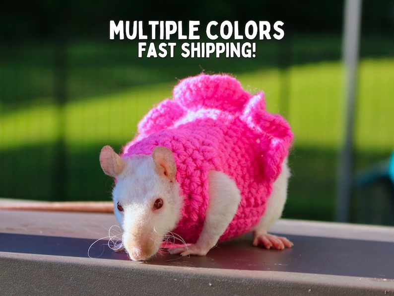 Rat Dress for Rat Crochet Dress for Pet Rat Sweater for Fancy Rat ...