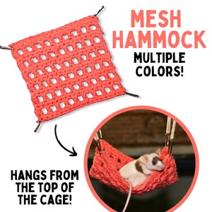 Mouse Hammock for Hamster Cage Accessories for Fancy Mouse Cage Accessory for Small Pet Cage Hanging Toy for Mouse Cage Toy for Mouse Cage