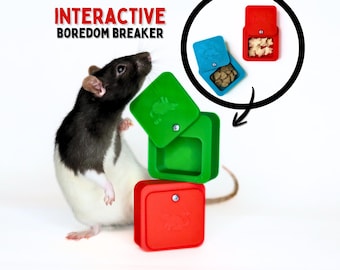 Rattie Riddler Foraging Toy | Interactive Rat Enrichment Puzzle | Interactive Feeding Toy for Small Animal Boredom Breaker