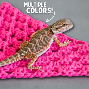 Bearded Dragon Hammock, Crochet Bearded Dragon Accessories, Bearded Dragon Accessories for Tank, Reptile Basking Hammock For Bearded Dragon