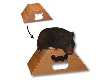 Small Animal Hideaway for Rodent Cage Accessory for Mouse Cage Toy for Hamster Cage Hideaway for Rodent Hideout Climbing Toy for Fancy Mice