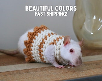 Rat Sweater for Rat Crochet Sweater for Small Pet Sweater for Fancy Rat Clothing for Pet Rat Crochet Fall Sweater Pet Autumn Pet Sweater