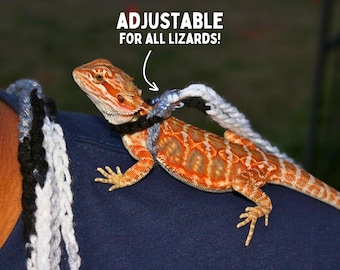 Bearded Dragon Leash for Bearded Dragon Adjustable Leash for Reptile Harness for Iguana Leash for Iguana, Lizard Leash for Lizard Harness
