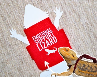 Camiseta de animal de apoyo emocional para dragón barbudo, camiseta divertida para ropa de dragón barbudo, camiseta de lagarto de apoyo emocional, mascota de dragón barbudo