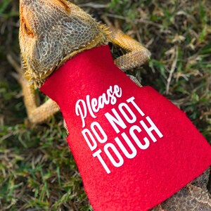 Please Do Not Touch Shirt For Bearded Dragon Vest For ESA Reptile Clothing, Service Animal Vest Do Not Touch Pet Shirt For Service Animal