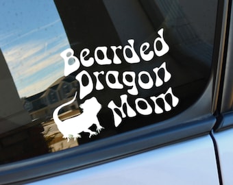 Bearded Dragon Mom Bumper Sticker for Reptile Owner Car Decal for Bearded Dragon Mother's Day Gift for Reptile Mom Gift for Pet Mother's Day