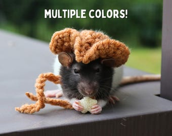 Pet Rat Hat for Fancy Rat Bucket Hat for Small Animal Clothing and Accessories for Fancy Rat Hat, Pet Sombrero, Rodent Hat for Pet Rat Toys