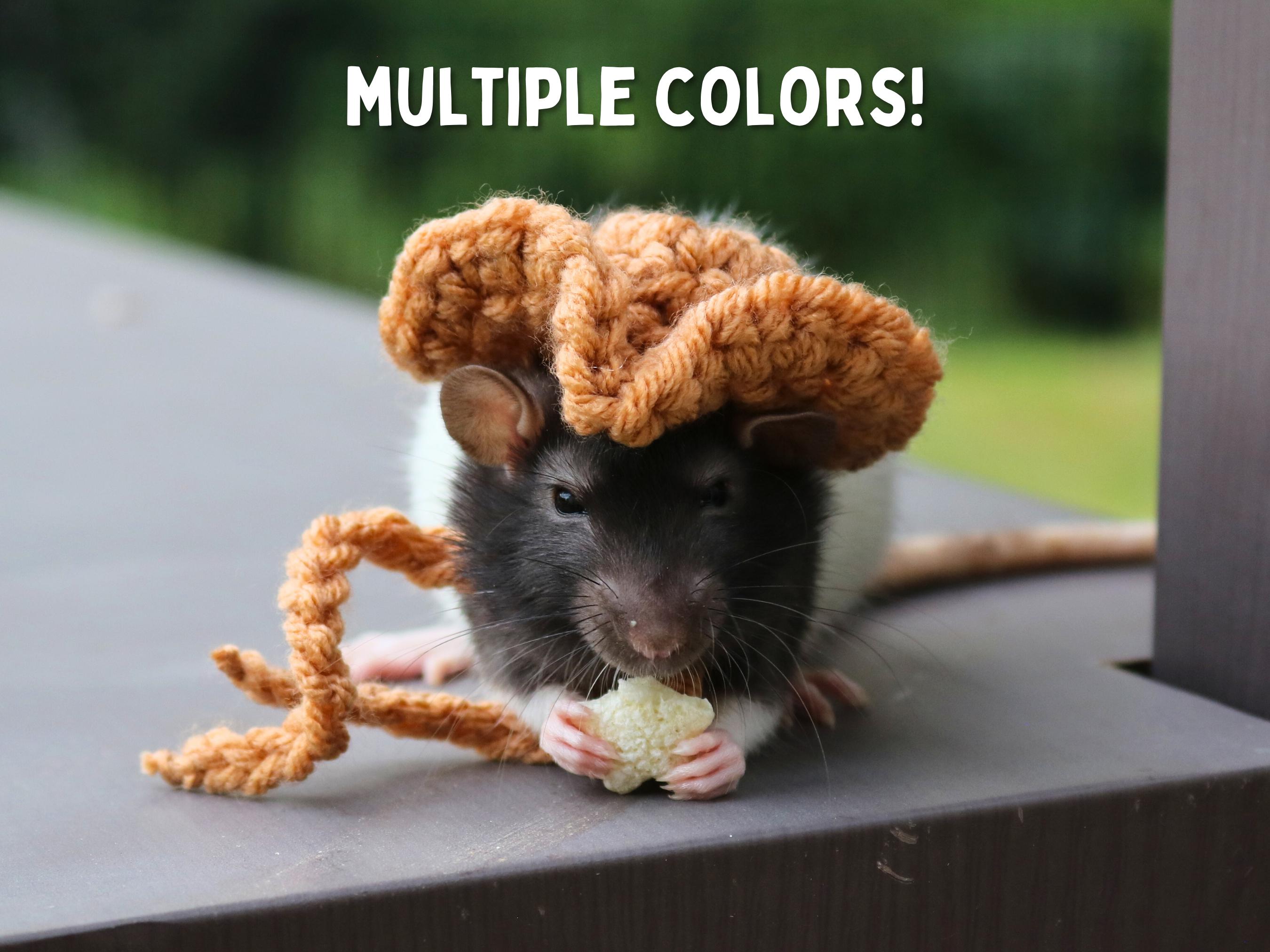 Pet Rat Hat for Fancy Rat Bucket Hat for Small Animal Clothing and