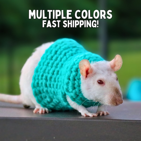 Rat Sweater for Rat Crochet Sweater for Small Pet Sweater for Fancy Rat Clothing for Pet Rat Crochet Pet Sweater for Rat Shirt and Clothing