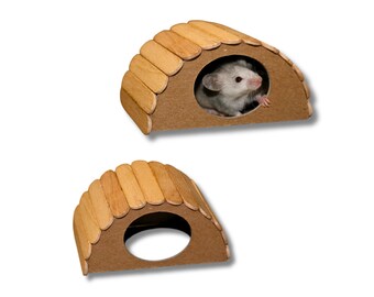 Mouse Hideout for Hamsters Hideout for Fancy Mouse Cage Accessory for Hamster Cage Toy for Rodent Cage Boredom Breaker for Pet Mouse
