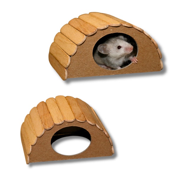 Mouse Hideout for Hamsters Hideout for Fancy Mouse Cage Accessory for Hamster Cage Toy for Rodent Cage Boredom Breaker for Pet Mouse
