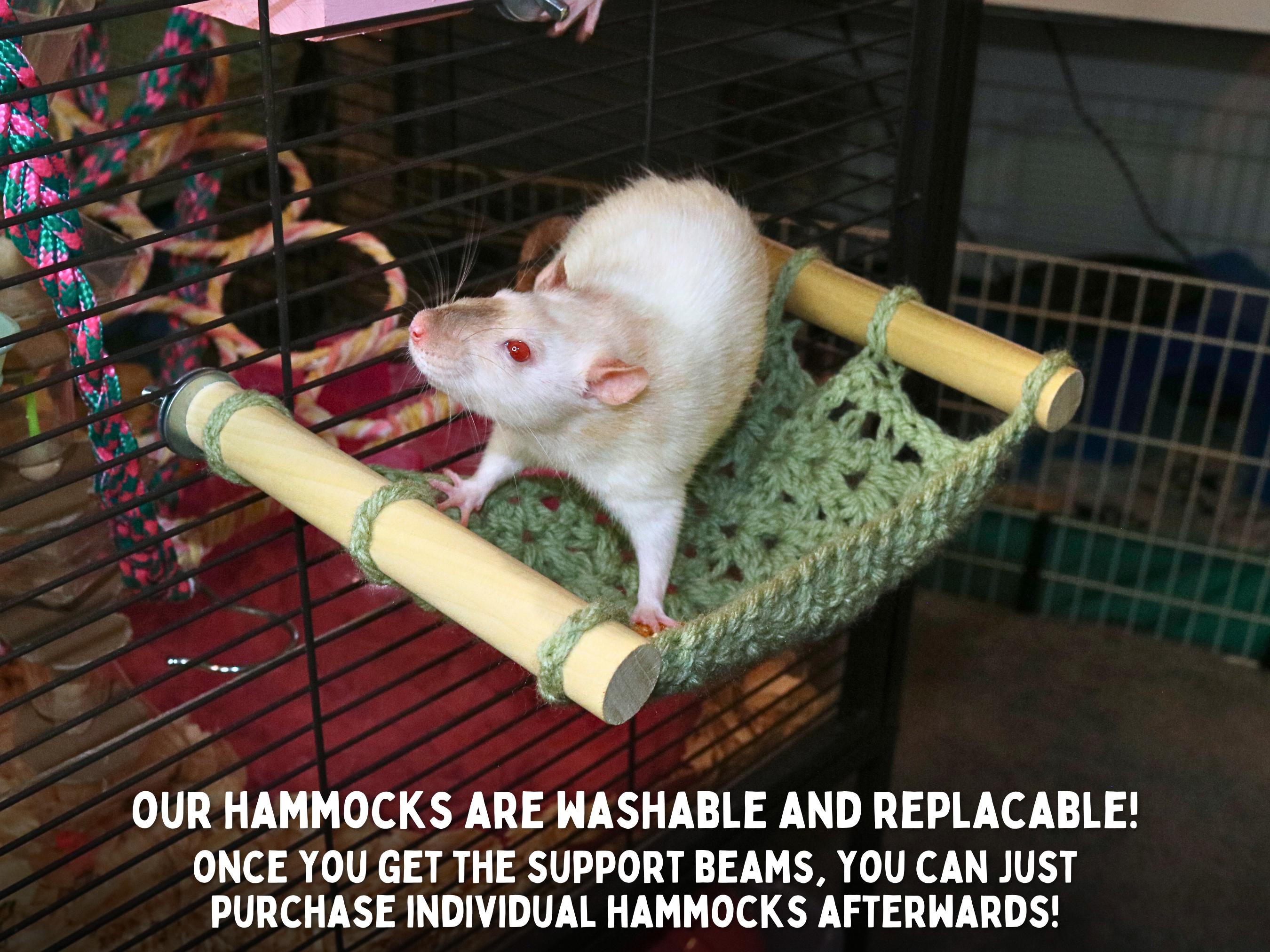 Crochet Hammock Pattern Rats Rat Hammock Toy for Fancy Rat Cage Toy for Rat Hanging Toy, Crochet Rat ...
