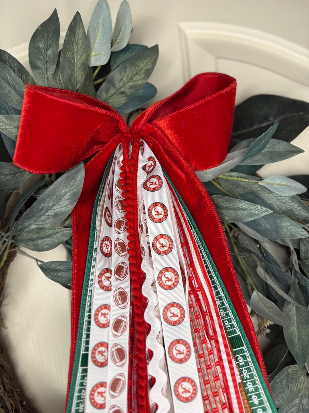 Alabama Roll Tide Football Wreath Ribbon - 24