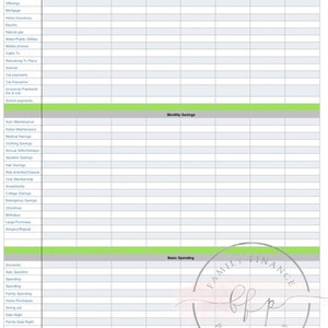 Two Paycheck Monthly Budget Printout/ Budgeting/ Budget Planner/ 2020 Planner/ Expense Tracker/ Budget/ Finance Planners/ Paycheck by Payche image 2