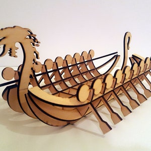 Drakkar fruit basket, dxf, svg, ai, cdr files for cnc, vector model