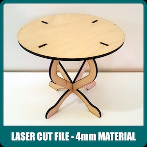 1/6 Scale Doll Table Laser Cut Vector File (Digital Download)