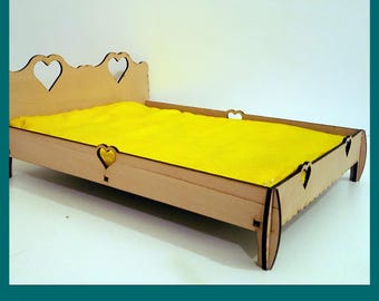 Doll Bed Laser Cut Vector Model (Digital Download)